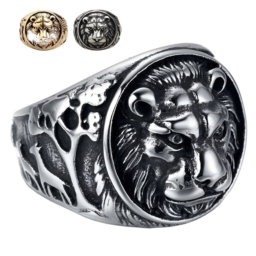 Samson Lion's Head Ring